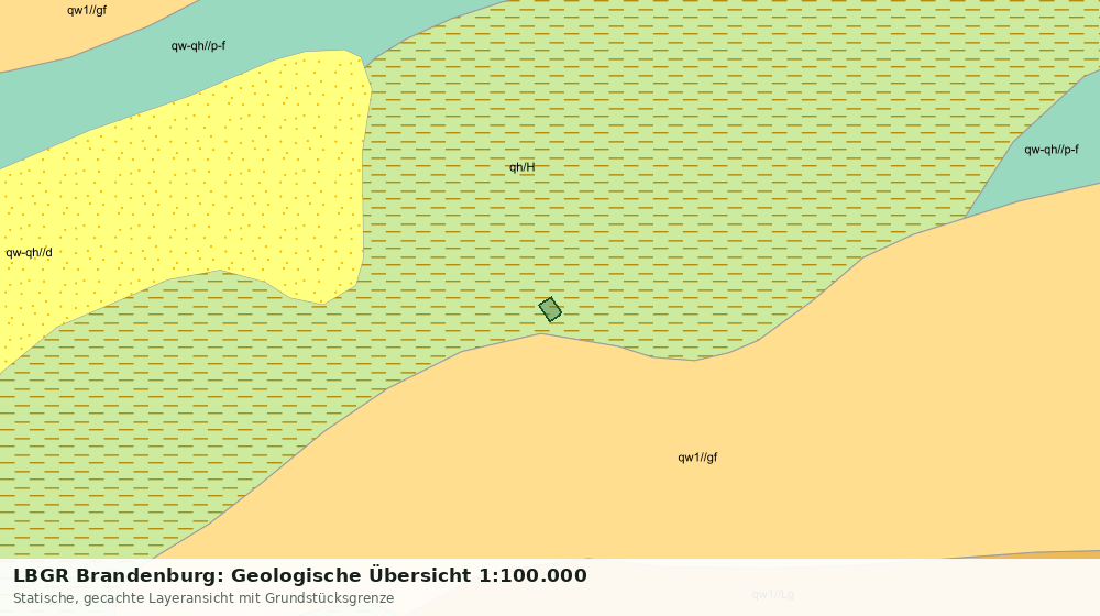 Statische Kartenansicht: LBGR Brandenburg: Geologische Übersicht 1:100.000