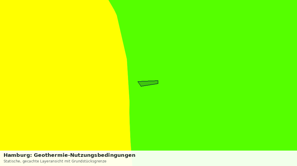 Statische Kartenansicht: Hamburg: Geothermie-Nutzungsbedingungen