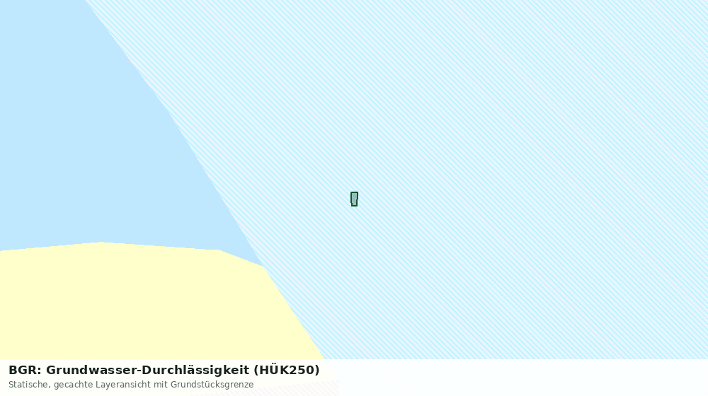 Statische Kartenansicht: BGR: Grundwasser-Durchlässigkeit (HÜK250)
