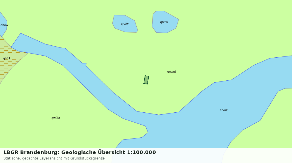 Statische Kartenansicht: LBGR Brandenburg: Geologische Übersicht 1:100.000