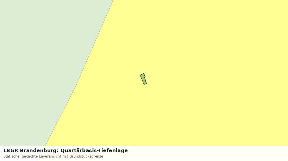 Statische Kartenansicht: LBGR Brandenburg: Quartärbasis-Tiefenlage