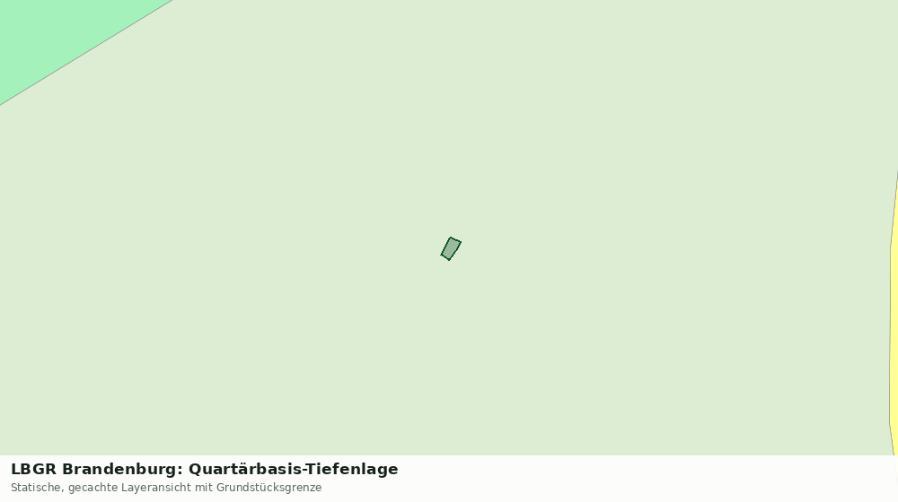 Statische Kartenansicht: LBGR Brandenburg: Quartärbasis-Tiefenlage