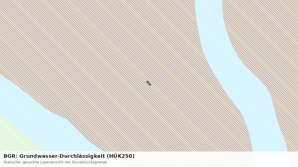 Statische Kartenansicht: BGR: Grundwasser-Durchlässigkeit (HÜK250)