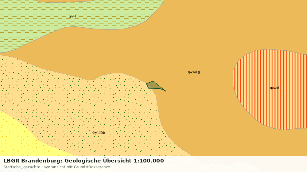 Statische Kartenansicht: LBGR Brandenburg: Geologische Übersicht 1:100.000