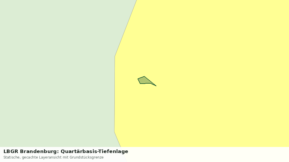 Statische Kartenansicht: LBGR Brandenburg: Quartärbasis-Tiefenlage