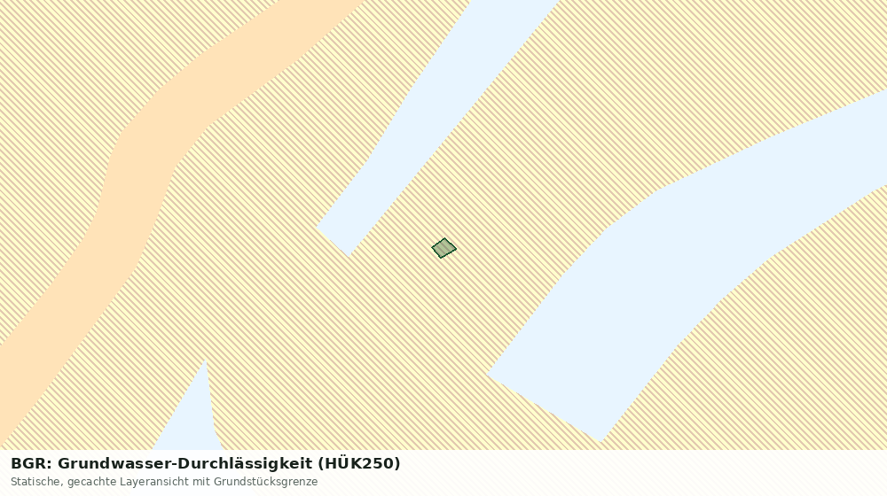 Statische Kartenansicht: BGR: Grundwasser-Durchlässigkeit (HÜK250)