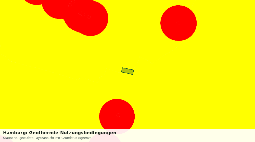 Statische Kartenansicht: Hamburg: Geothermie-Nutzungsbedingungen