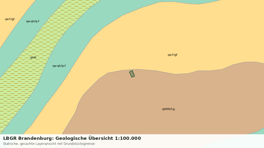 Statische Kartenansicht: LBGR Brandenburg: Geologische Übersicht 1:100.000