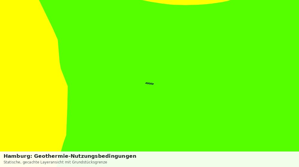 Statische Kartenansicht: Hamburg: Geothermie-Nutzungsbedingungen