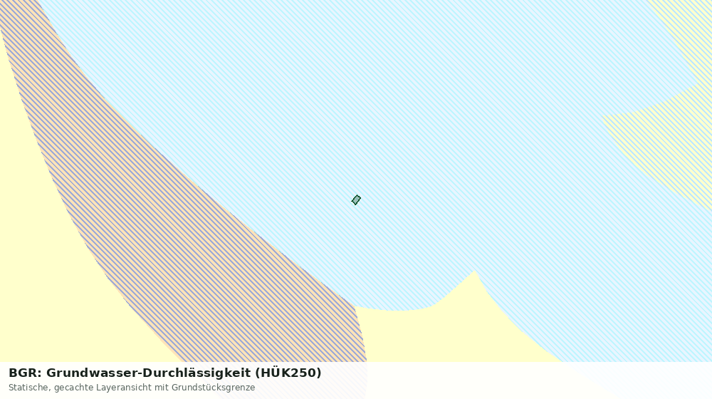 Statische Kartenansicht: BGR: Grundwasser-Durchlässigkeit (HÜK250)