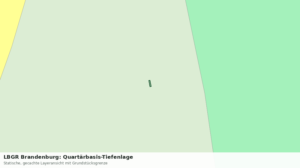 Statische Kartenansicht: LBGR Brandenburg: Quartärbasis-Tiefenlage