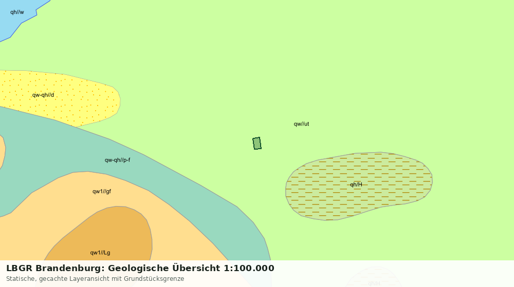 Statische Kartenansicht: LBGR Brandenburg: Geologische Übersicht 1:100.000