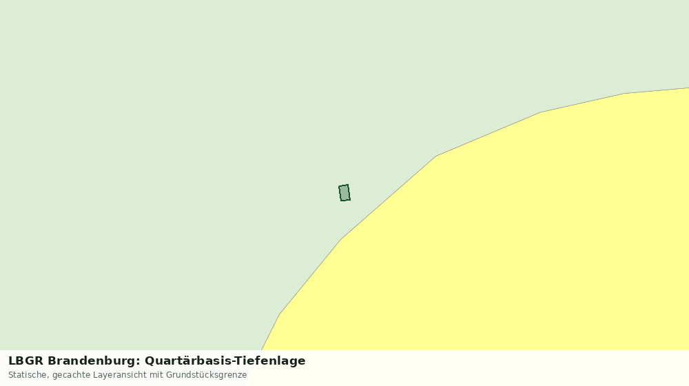 Statische Kartenansicht: LBGR Brandenburg: Quartärbasis-Tiefenlage