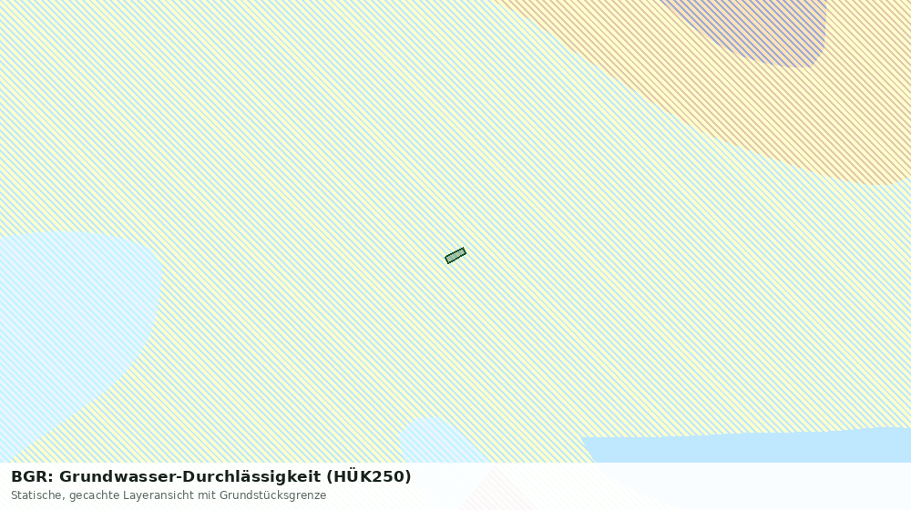 Statische Kartenansicht: BGR: Grundwasser-Durchlässigkeit (HÜK250)