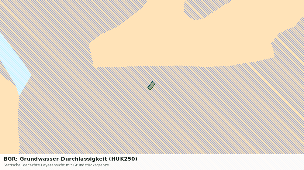 Statische Kartenansicht: BGR: Grundwasser-Durchlässigkeit (HÜK250)