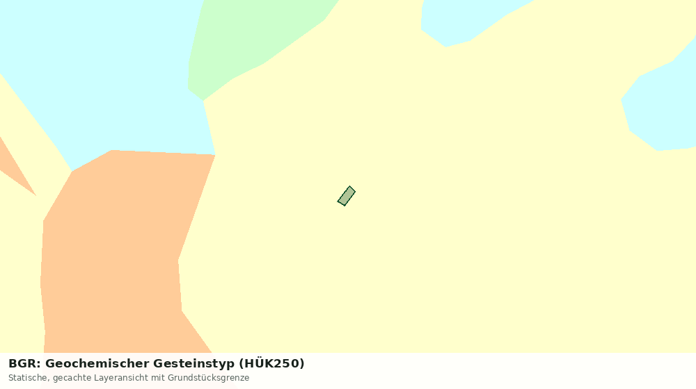 Statische Kartenansicht: BGR: Geochemischer Gesteinstyp (HÜK250)