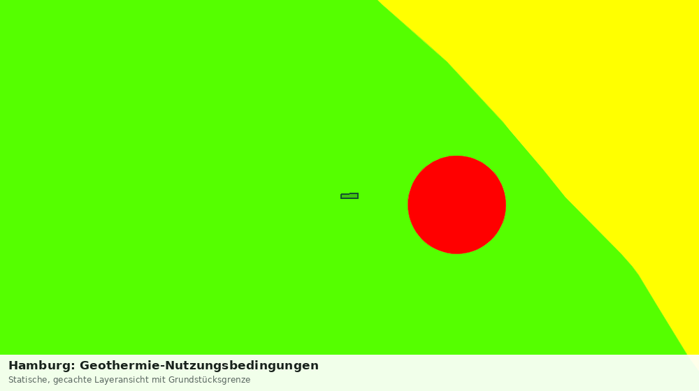 Statische Kartenansicht: Hamburg: Geothermie-Nutzungsbedingungen