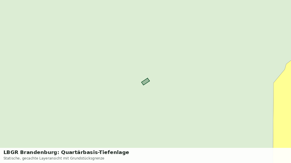 Statische Kartenansicht: LBGR Brandenburg: Quartärbasis-Tiefenlage