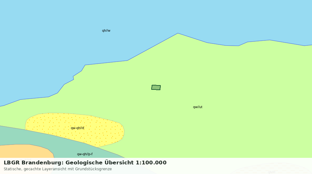Statische Kartenansicht: LBGR Brandenburg: Geologische Übersicht 1:100.000
