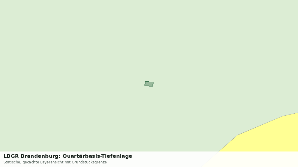 Statische Kartenansicht: LBGR Brandenburg: Quartärbasis-Tiefenlage