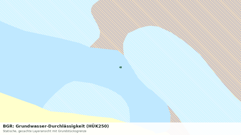 Statische Kartenansicht: BGR: Grundwasser-Durchlässigkeit (HÜK250)