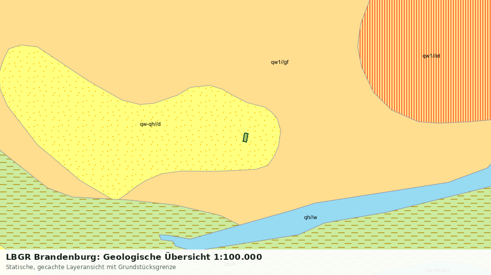 Statische Kartenansicht: LBGR Brandenburg: Geologische Übersicht 1:100.000
