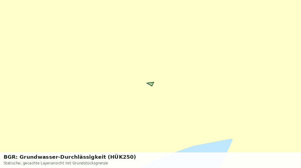 Statische Kartenansicht: BGR: Grundwasser-Durchlässigkeit (HÜK250)