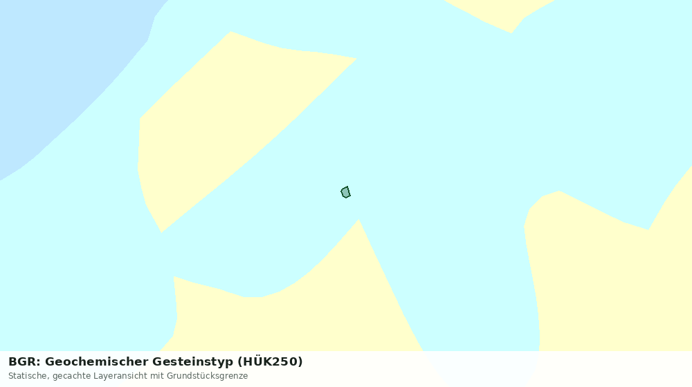 Statische Kartenansicht: BGR: Geochemischer Gesteinstyp (HÜK250)