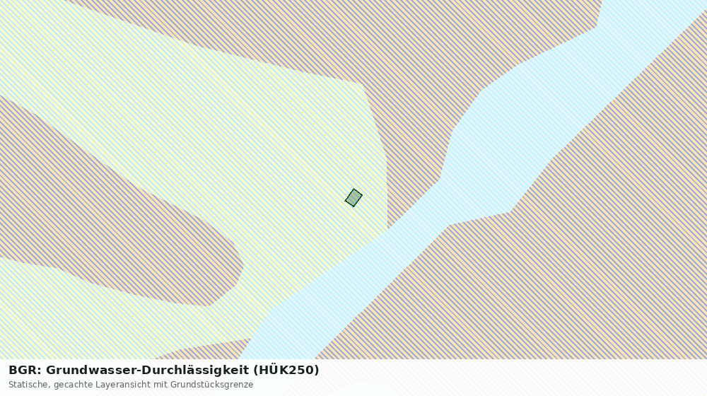 Statische Kartenansicht: BGR: Grundwasser-Durchlässigkeit (HÜK250)