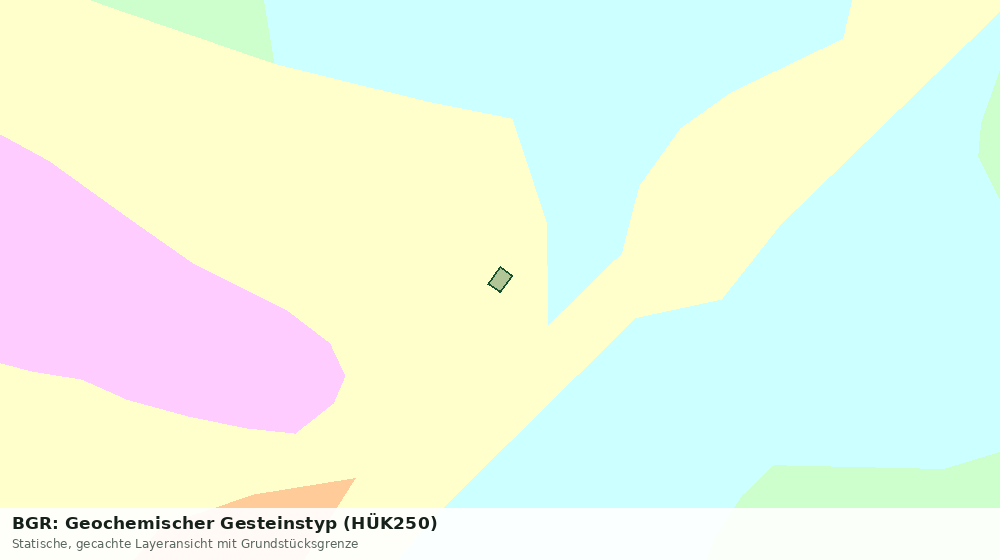 Statische Kartenansicht: BGR: Geochemischer Gesteinstyp (HÜK250)