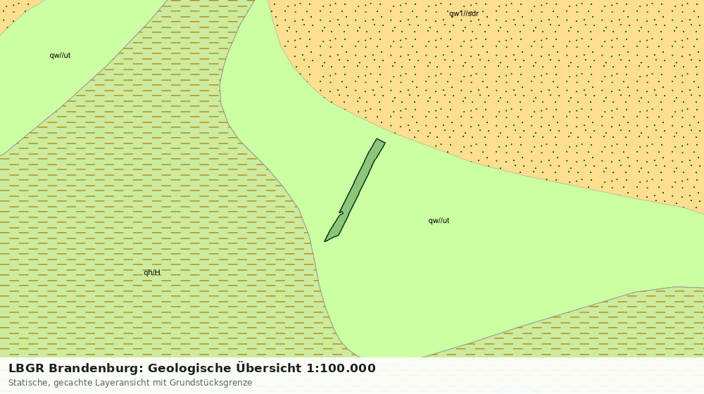 Statische Kartenansicht: LBGR Brandenburg: Geologische Übersicht 1:100.000