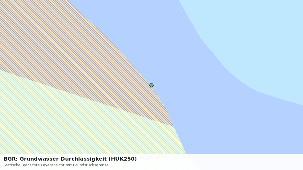 Statische Kartenansicht: BGR: Grundwasser-Durchlässigkeit (HÜK250)