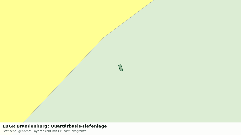 Statische Kartenansicht: LBGR Brandenburg: Quartärbasis-Tiefenlage