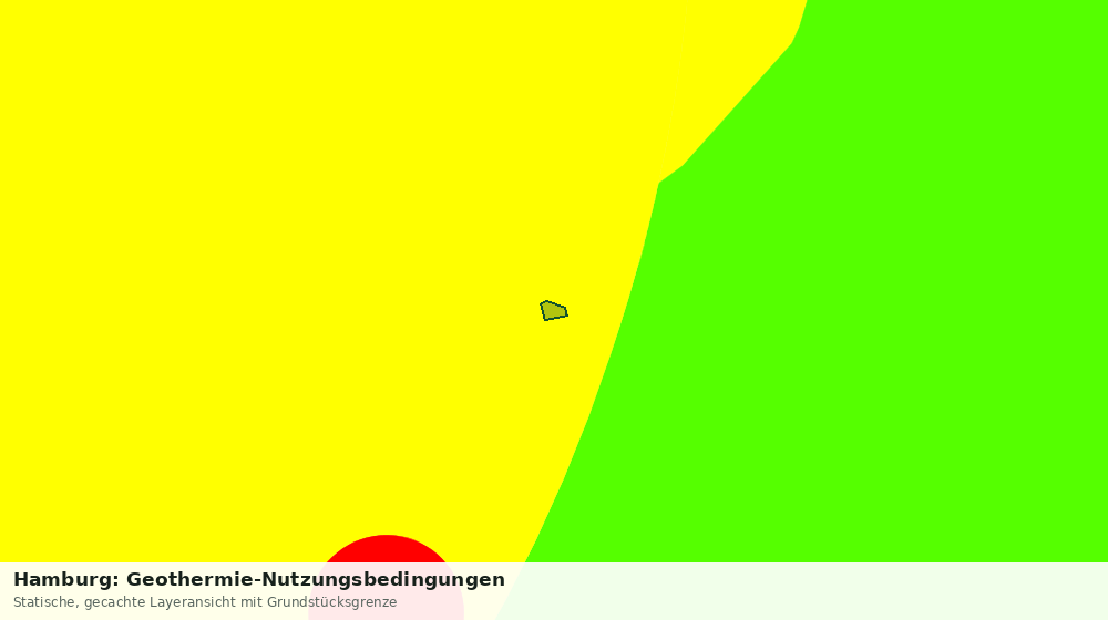 Statische Kartenansicht: Hamburg: Geothermie-Nutzungsbedingungen