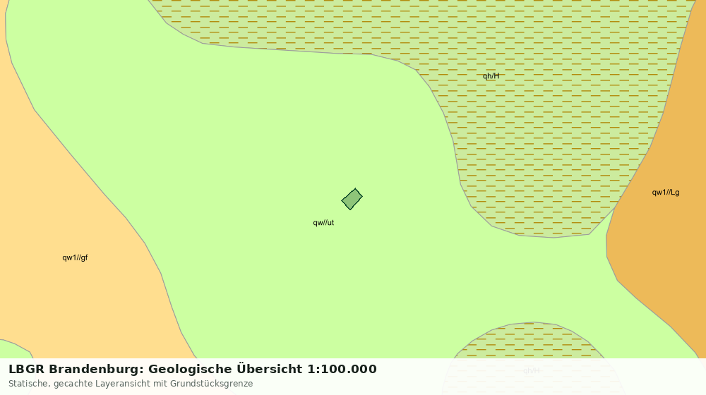 Statische Kartenansicht: LBGR Brandenburg: Geologische Übersicht 1:100.000