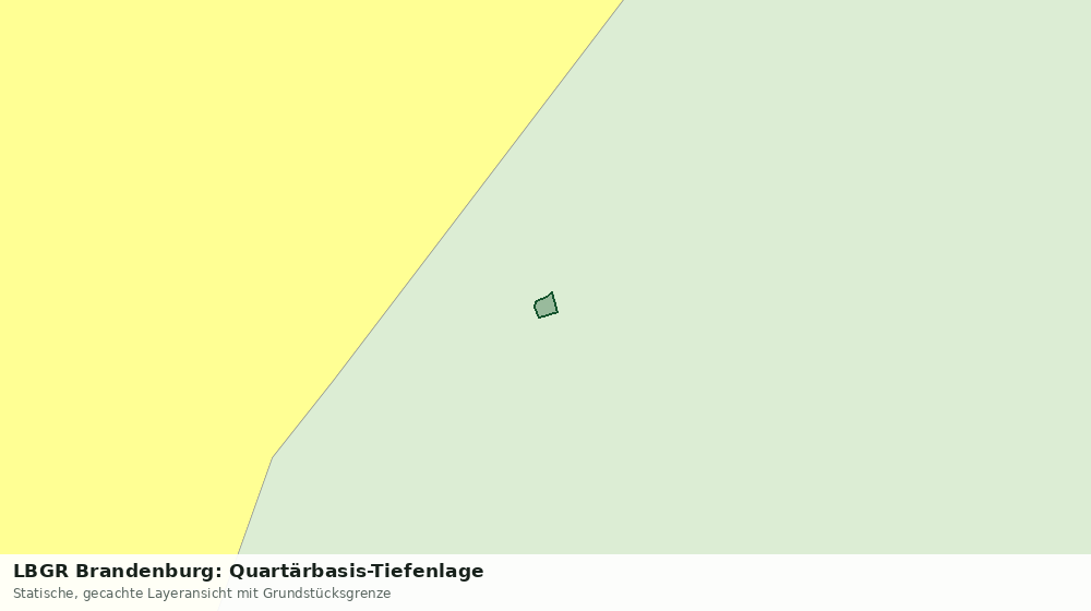 Statische Kartenansicht: LBGR Brandenburg: Quartärbasis-Tiefenlage