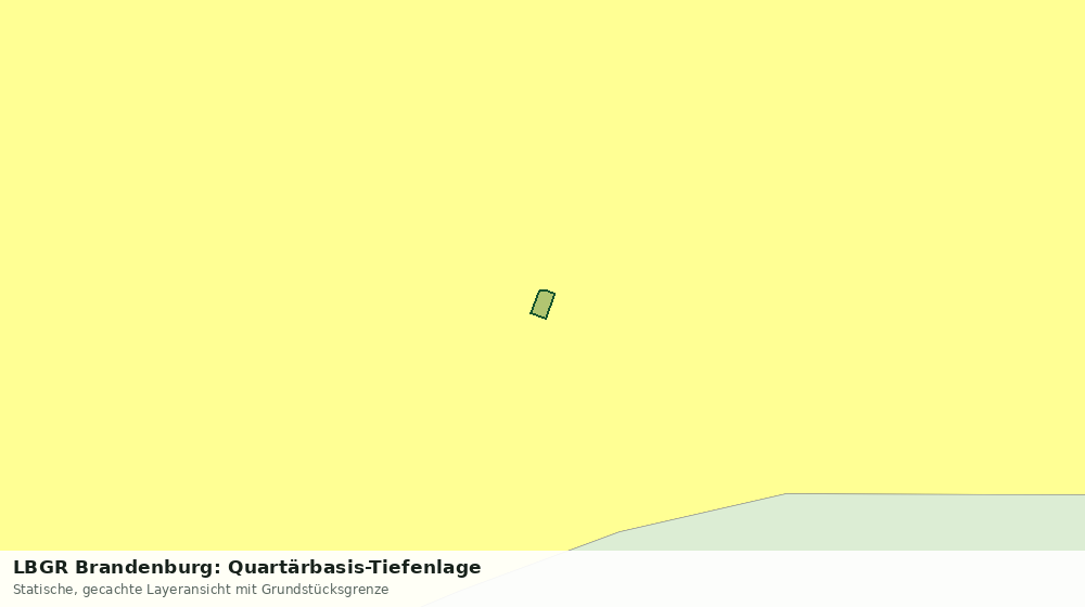 Statische Kartenansicht: LBGR Brandenburg: Quartärbasis-Tiefenlage