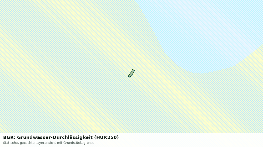 Statische Kartenansicht: BGR: Grundwasser-Durchlässigkeit (HÜK250)