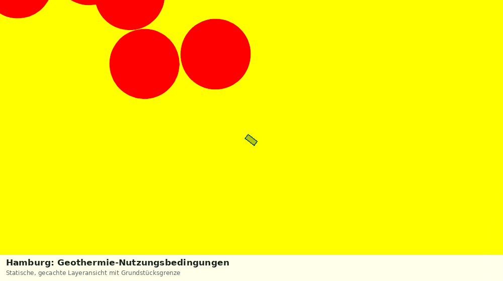 Statische Kartenansicht: Hamburg: Geothermie-Nutzungsbedingungen