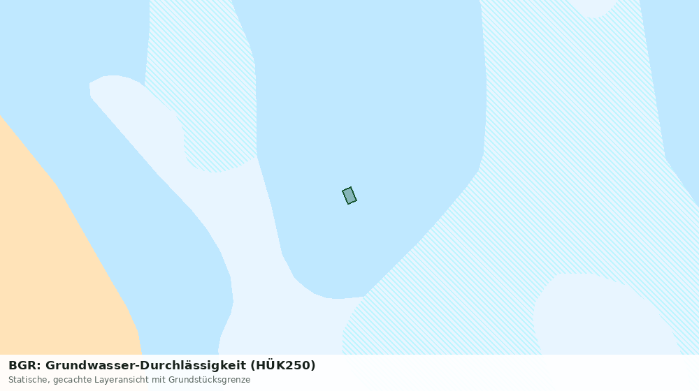 Statische Kartenansicht: BGR: Grundwasser-Durchlässigkeit (HÜK250)