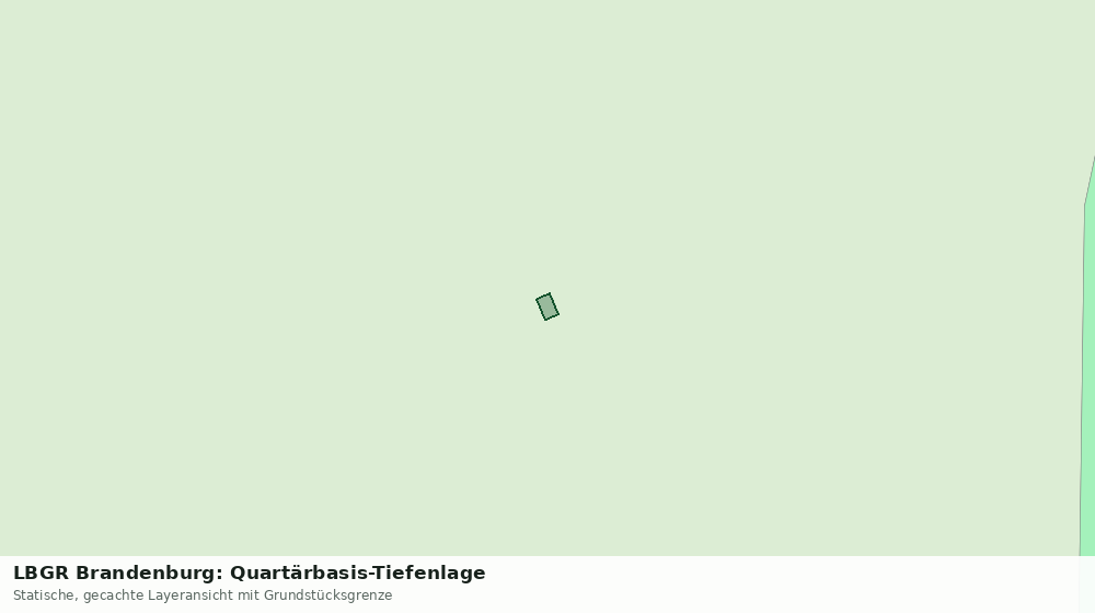 Statische Kartenansicht: LBGR Brandenburg: Quartärbasis-Tiefenlage