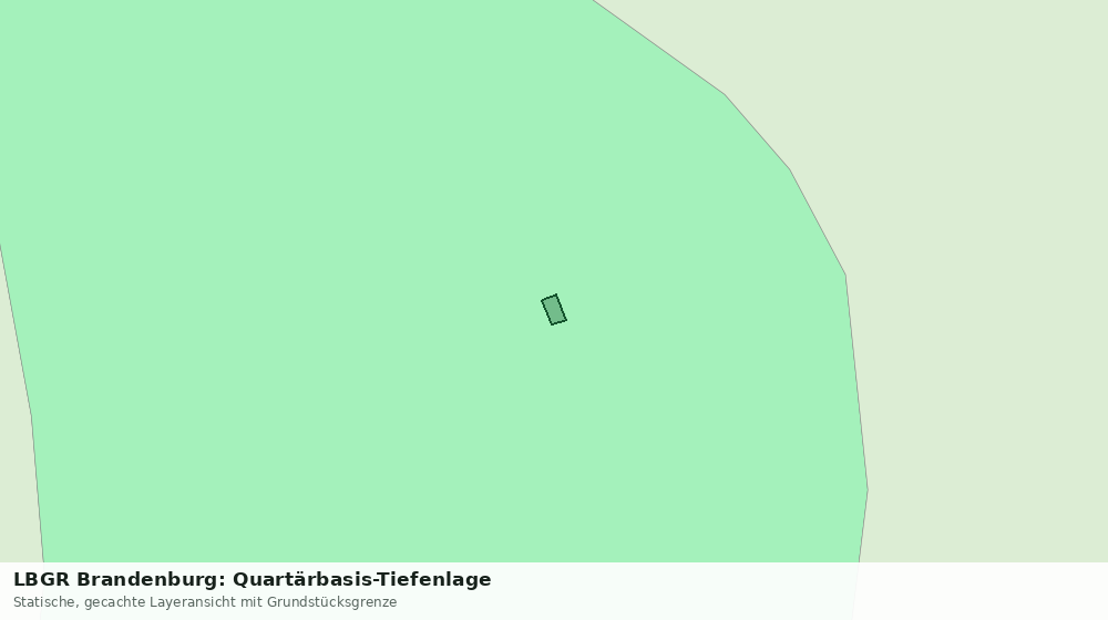 Statische Kartenansicht: LBGR Brandenburg: Quartärbasis-Tiefenlage