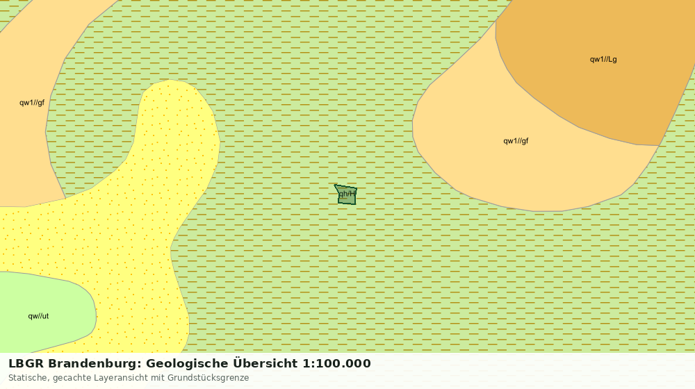 Statische Kartenansicht: LBGR Brandenburg: Geologische Übersicht 1:100.000