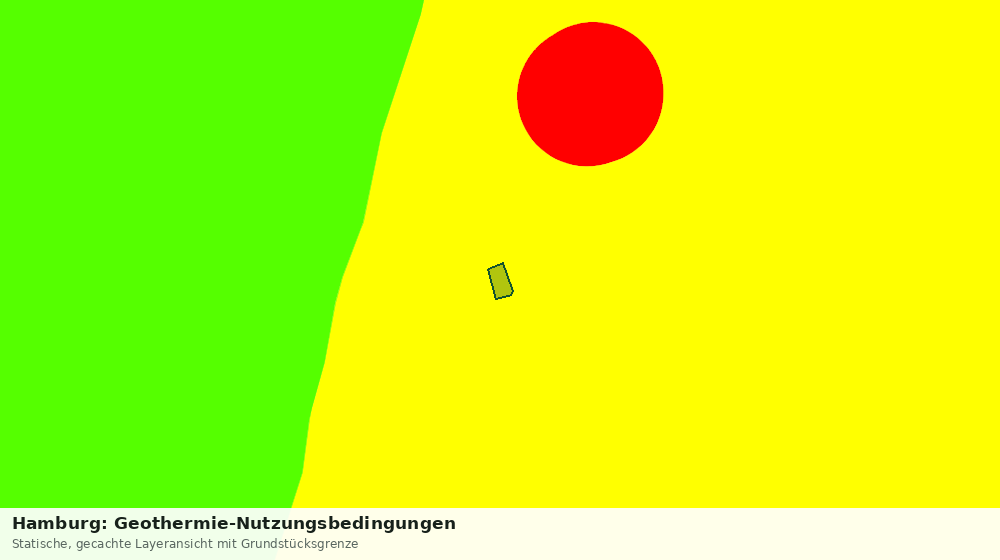 Statische Kartenansicht: Hamburg: Geothermie-Nutzungsbedingungen