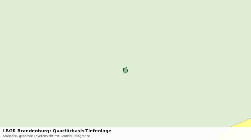 Statische Kartenansicht: LBGR Brandenburg: Quartärbasis-Tiefenlage