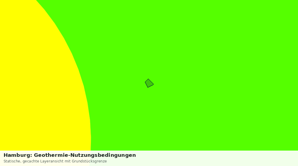 Statische Kartenansicht: Hamburg: Geothermie-Nutzungsbedingungen