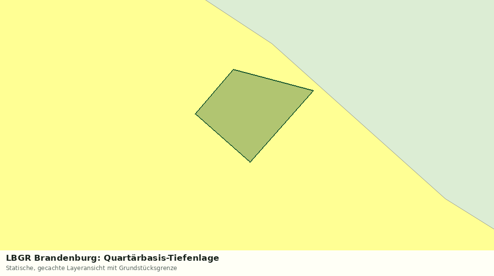 Statische Kartenansicht: LBGR Brandenburg: Quartärbasis-Tiefenlage