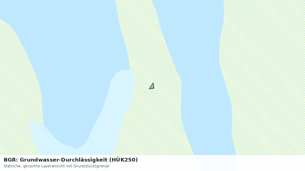 Statische Kartenansicht: BGR: Grundwasser-Durchlässigkeit (HÜK250)