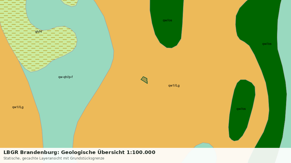 Statische Kartenansicht: LBGR Brandenburg: Geologische Übersicht 1:100.000