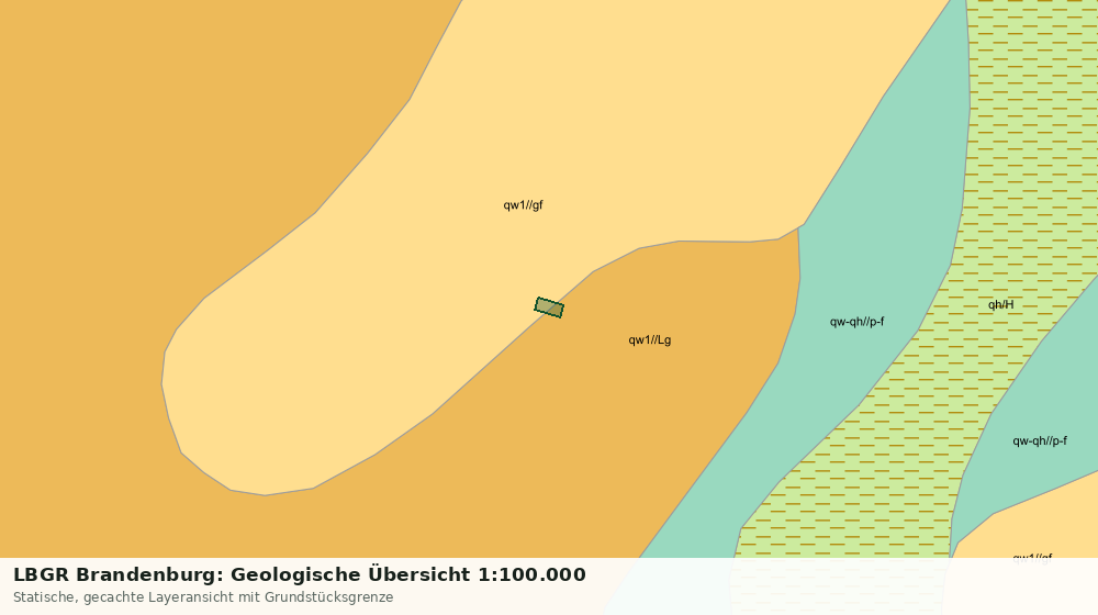 Statische Kartenansicht: LBGR Brandenburg: Geologische Übersicht 1:100.000